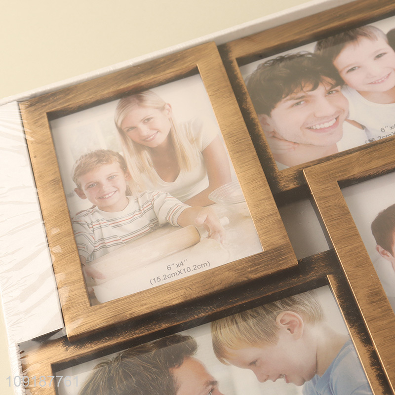 Hot Sale 6PCS 4X6 Inch Decorative Wall Hanging Plastic Picture Frames