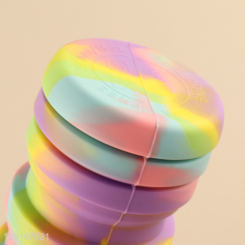 Online Wholesale 500ML Collapsible Silicone Water Bottle for Travel