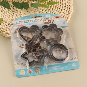 New Arrival 12PCS Stainless Steel Cookies Cutters Metal Cookie Cutters