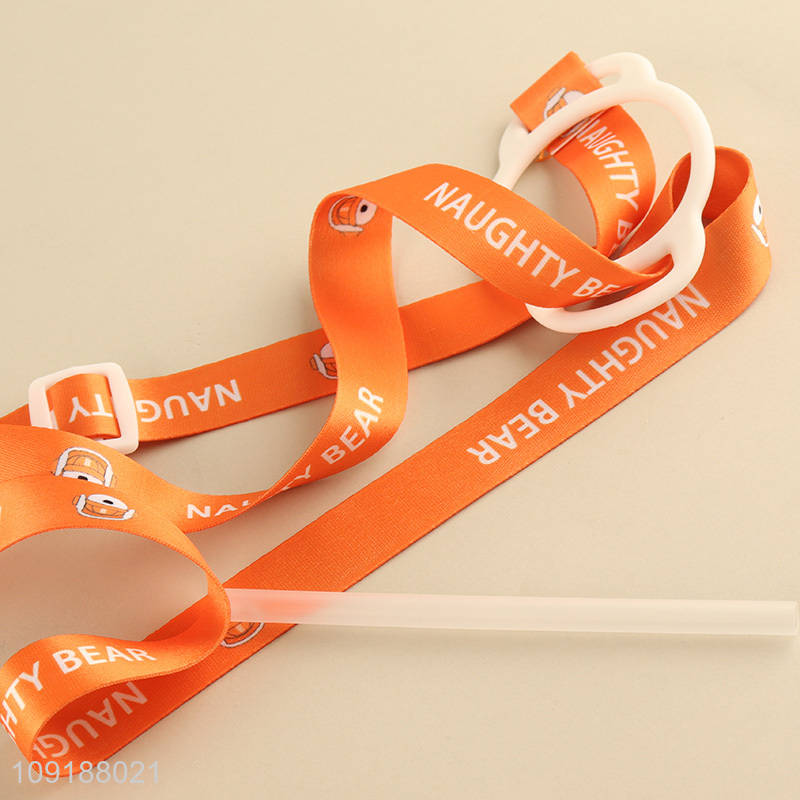 New Arrival Cute Cartoon Bear Plastic Water Bottle Sippy Cup for Kids