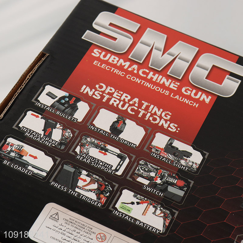 Factory Price Manual Electric Gel Ball Blaster Gun Electric Submachine Gun