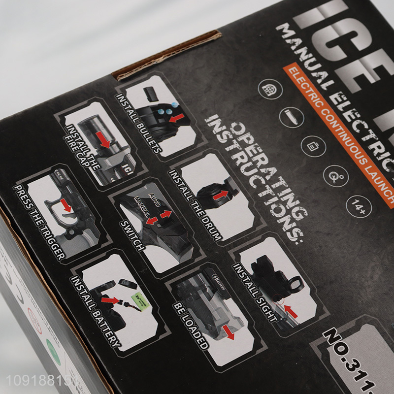 Wholesale Manual Electric Gel Ball Blaster Gun Electric Ice Rat Gun with Goggles