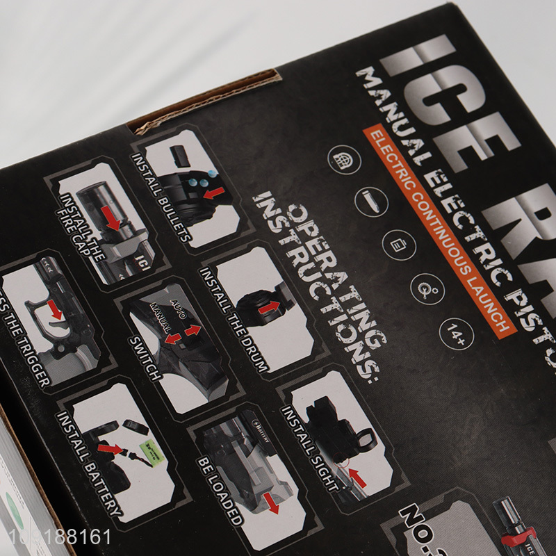 Hot Selling Manual Electric Gel Ball Blaster Gun Manual Electric Ice Rat Gun