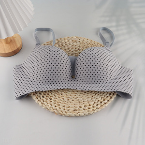 Hot Selling Womens Bras Fashion Polka Dot Printed Seamless Bras