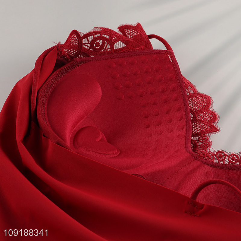 Hot Selling Women'S Strap Crop Top Sexy Lace Corset Crop Top