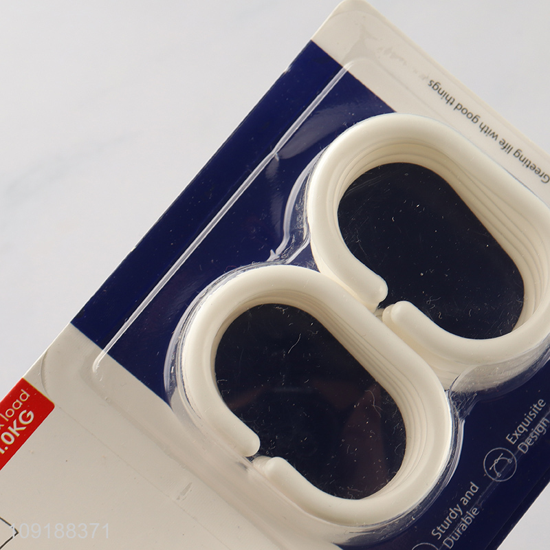 Good Quality 12 Pieces Plastic Shower Curtain Grommets for Shower Curtain