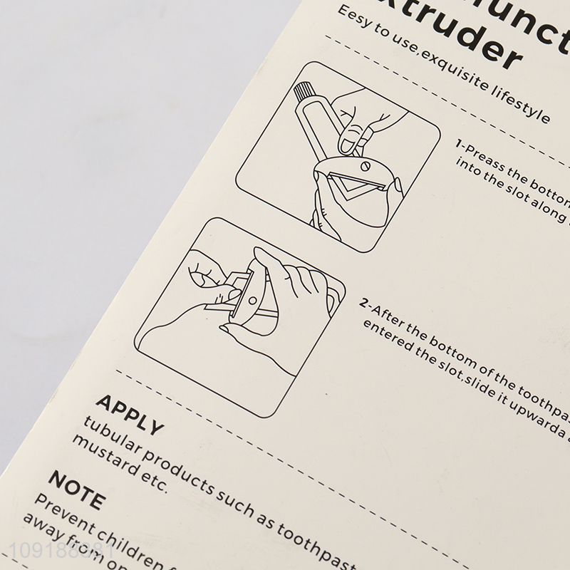 High Quality 4 Pieces Plastic Toothpaste Tube Squeezers Small Toothpaste Squeezers