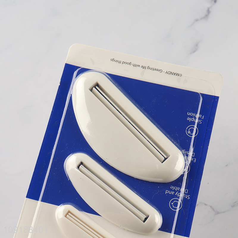 Hot Selling 3 Pieces Multi Sizes Plastic Toothpaste Tube Squeezer Rollers