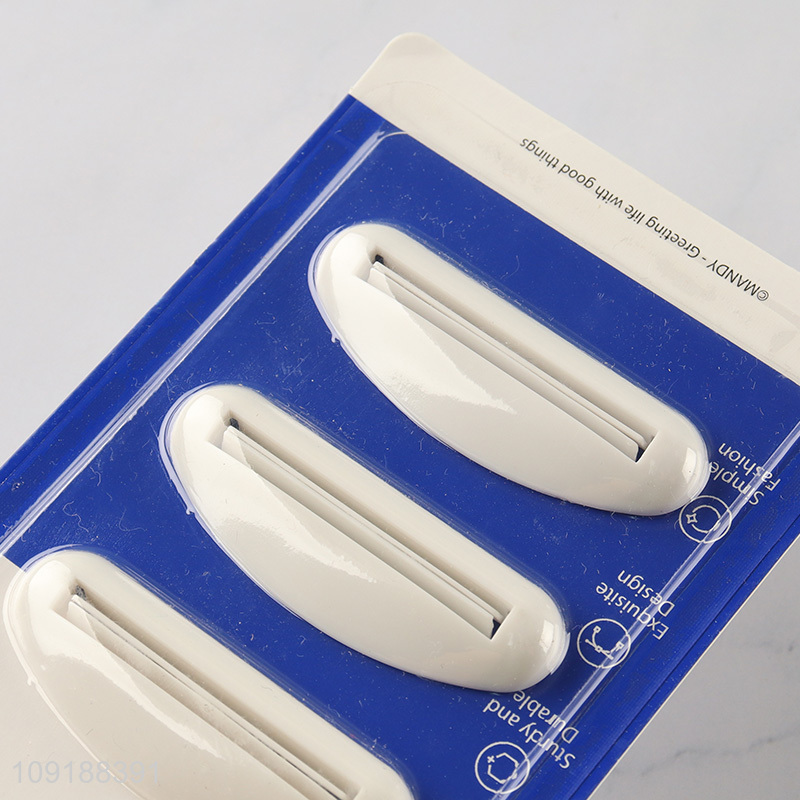 Wholesale 3 Pieces Plastic Toothpaste Tube Squeezers Medium Toothpaste Squeezers