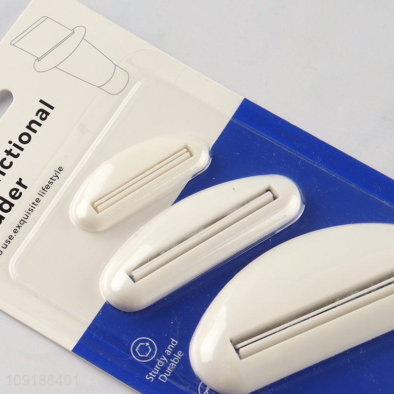 Hot Selling 3 Pieces Multi Sizes Plastic Toothpaste Tube Squeezer Rollers
