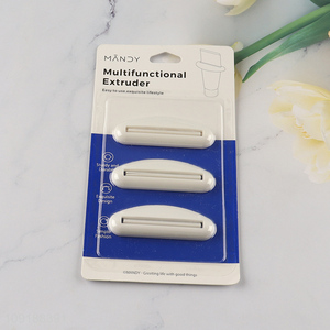 Wholesale 3 Pieces Plastic Toothpaste Tube Squeezers Medium Toothpaste Squeezers