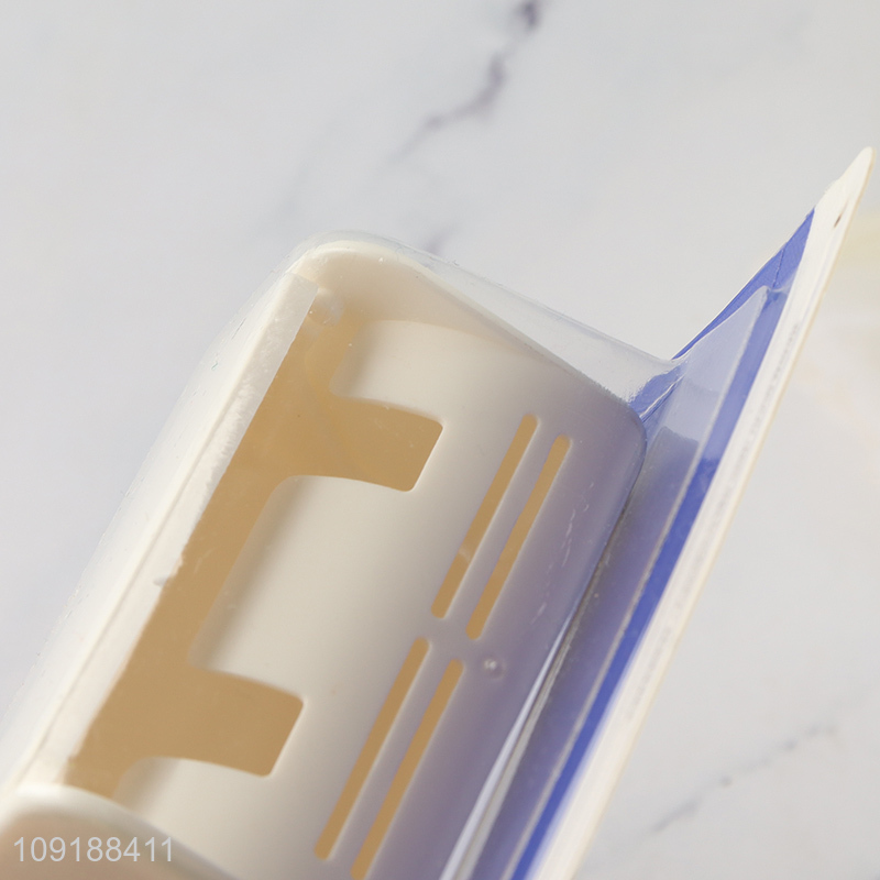 Good Quality 2 Slots Wall Mounted Heavy Duty Plastic Toothbrush Holder