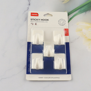 Good Quality 5 Pieces Adhesive Hooks Utility Hooks Wall Hanging Hooks