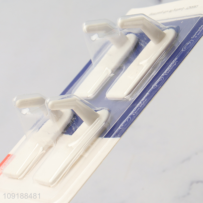 Factory Supply 4 Pieces Adhesive Hooks Wall Hooks For Hanging Towels