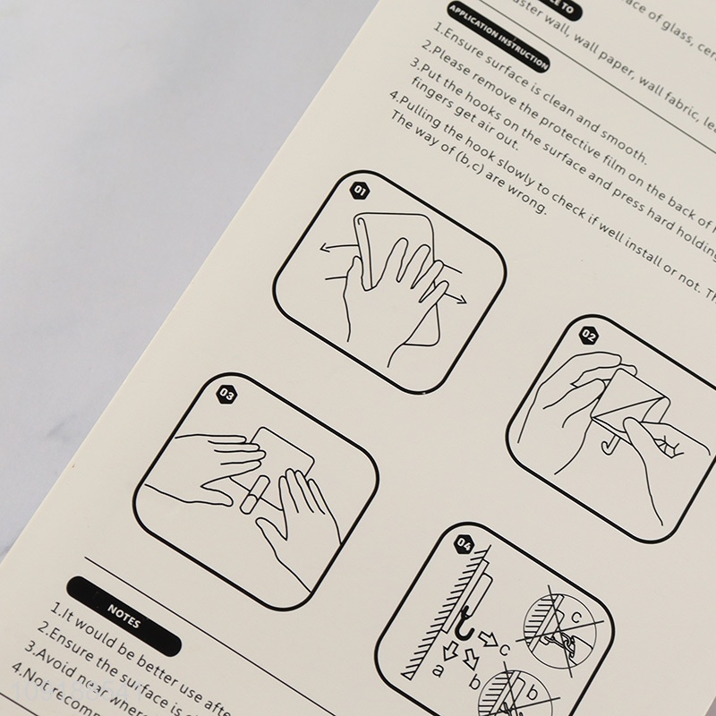 Factory Supply 5 Hooks Adhesive Hooks Heavy Wall Mounted Coat Rack