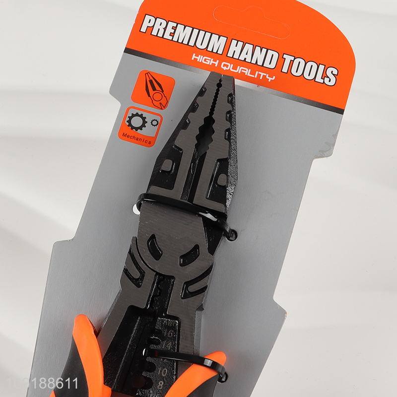 Hot items 9inch multifunctional wire stripping pliers crimping pliers for hardware tool