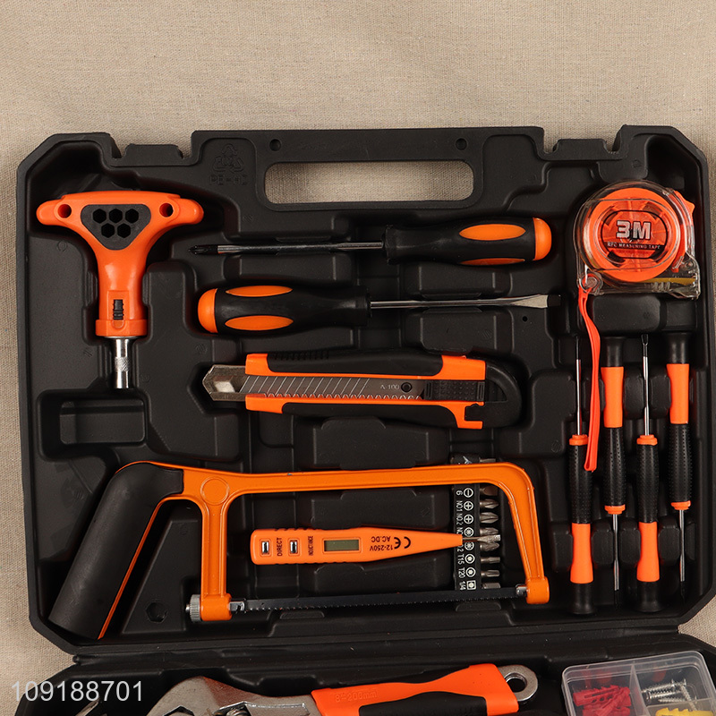 Hot selling professional 45pcs hardware tool kit with storage box