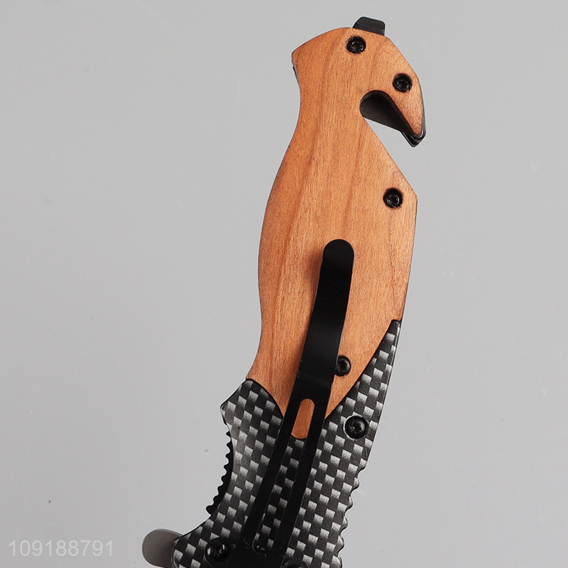 Good selling portable pocket knife tactical bushcraft knife camping knife