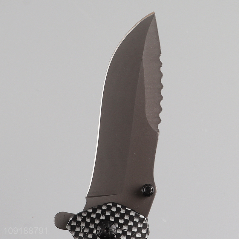 Good selling portable pocket knife tactical bushcraft knife camping knife