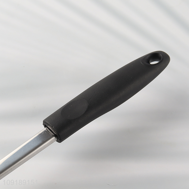 Factory Supply Stainless Steel Metal Basting Spoon with Plastic Handle