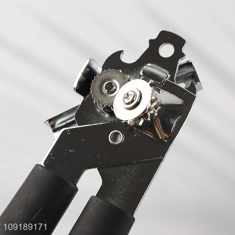 Hot Selling Stainless Steel Manual Can Opener with Non-Slip Handle