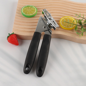 Hot Selling Stainless Steel Manual Can Opener with Non-Slip Handle