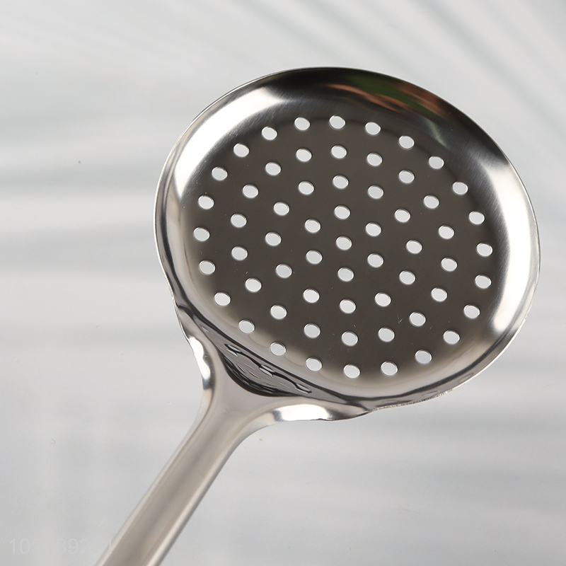 New Arrival Stainless Steel Cooking Skimmer Slotted Spoon Kitchen Utensils