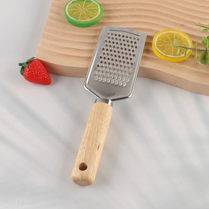New Arriavl Stainless Steel Ginger Cheese Grater with Wooden Handle