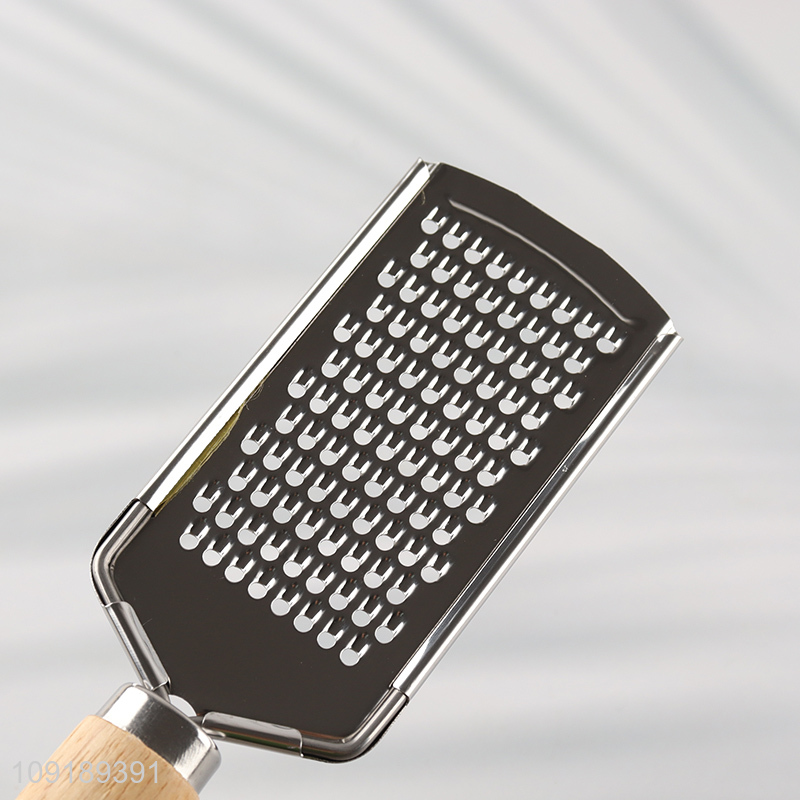 New Arriavl Stainless Steel Ginger Cheese Grater with Wooden Handle