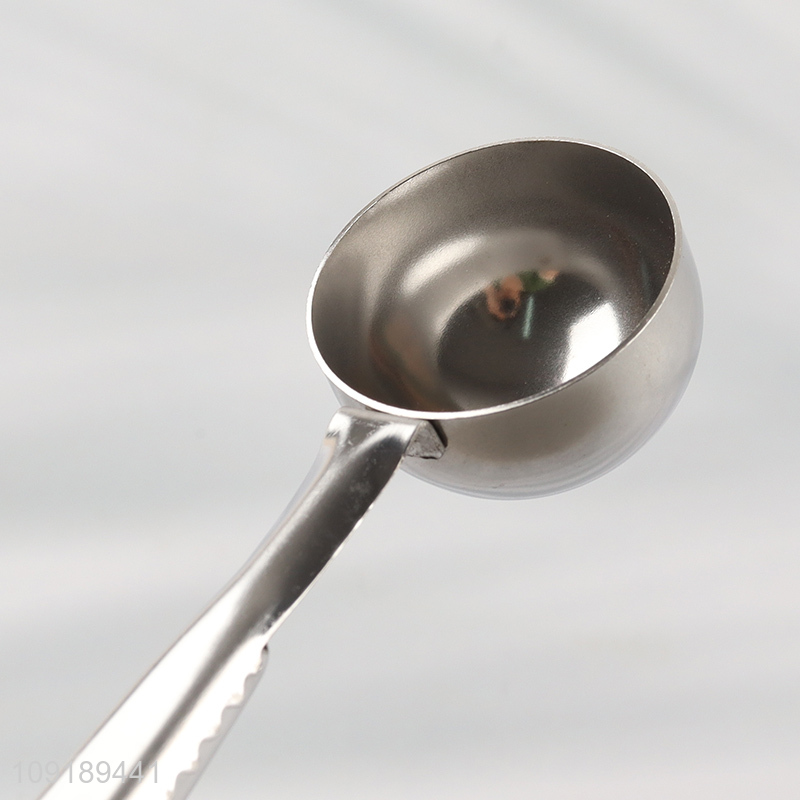 New Arrival 2-In-1 Stainless Steel Coffee Measuring Spoon with Bag Clip