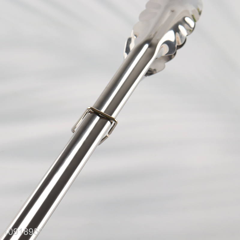 Wholesale 12 Inch Stainless Steel Food Serging Tongs for Kitchen Cooking Barbecue