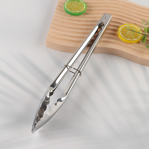 Wholesale 12 Inch Stainless Steel Food Serging Tongs for Kitchen Cooking Barbecue