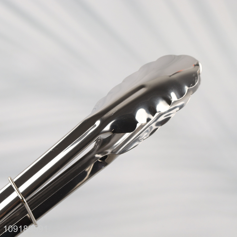 Wholesale 12 Inch Stainless Steel Food Serging Tongs for Kitchen Cooking Barbecue