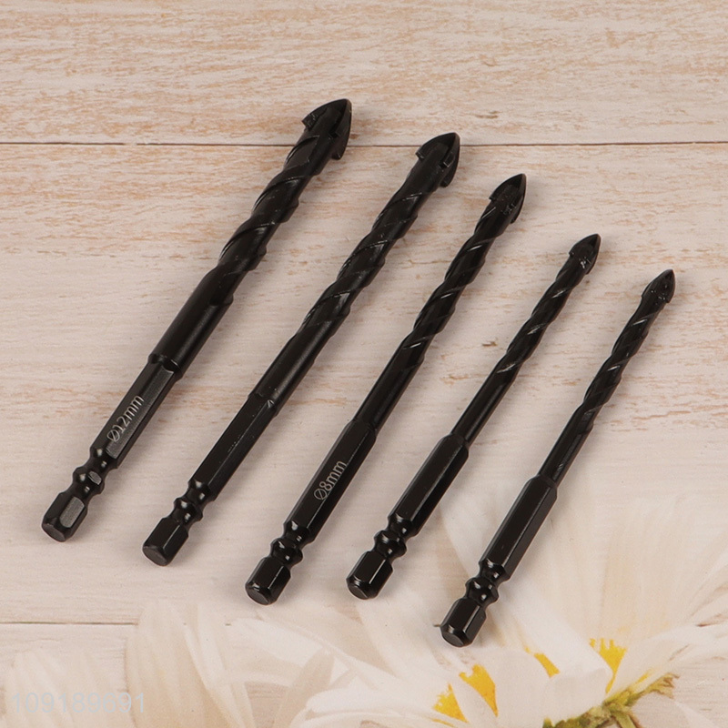 New arrival 5pcs professional hardware tool cross drill bit set