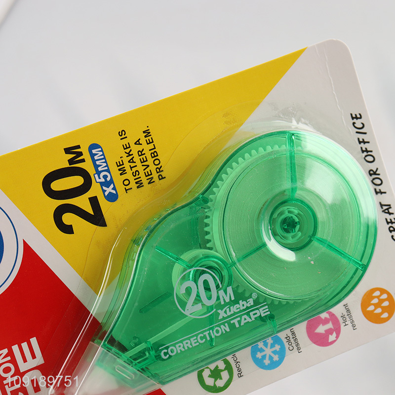 New Product 5mm*20m Non-Toxic Correction Tape Kids Students School Supplies