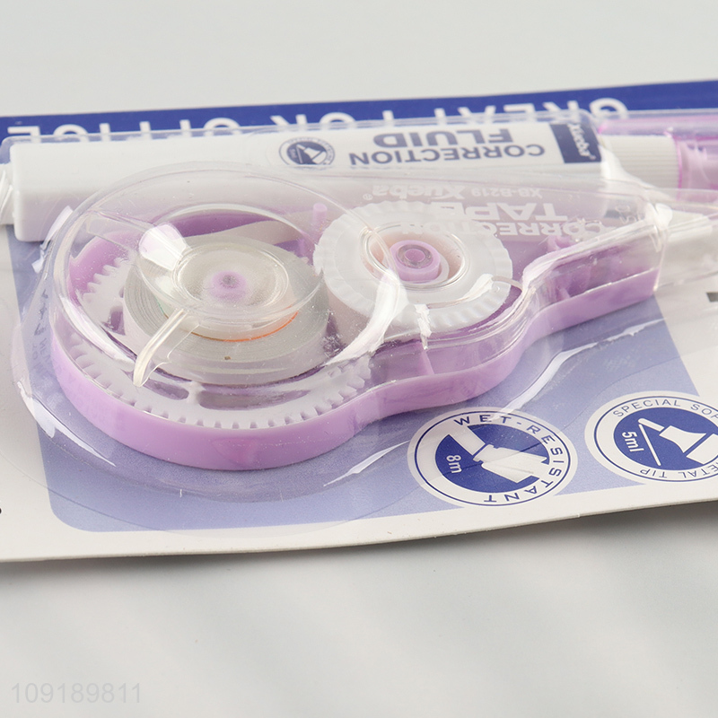New Arrival Correction Tape and Correction Fluid Set School Office Supplies