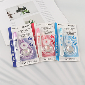 New Arrival Correction Tape and Correction Fluid Set School Office Supplies
