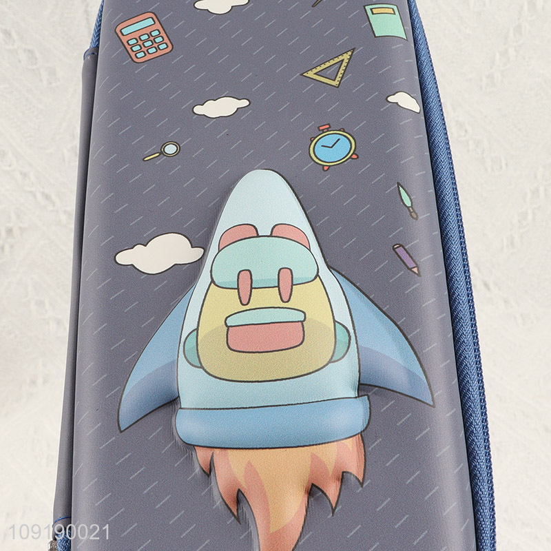 Hot selling cartoon school kids large capacity stationery pencil case