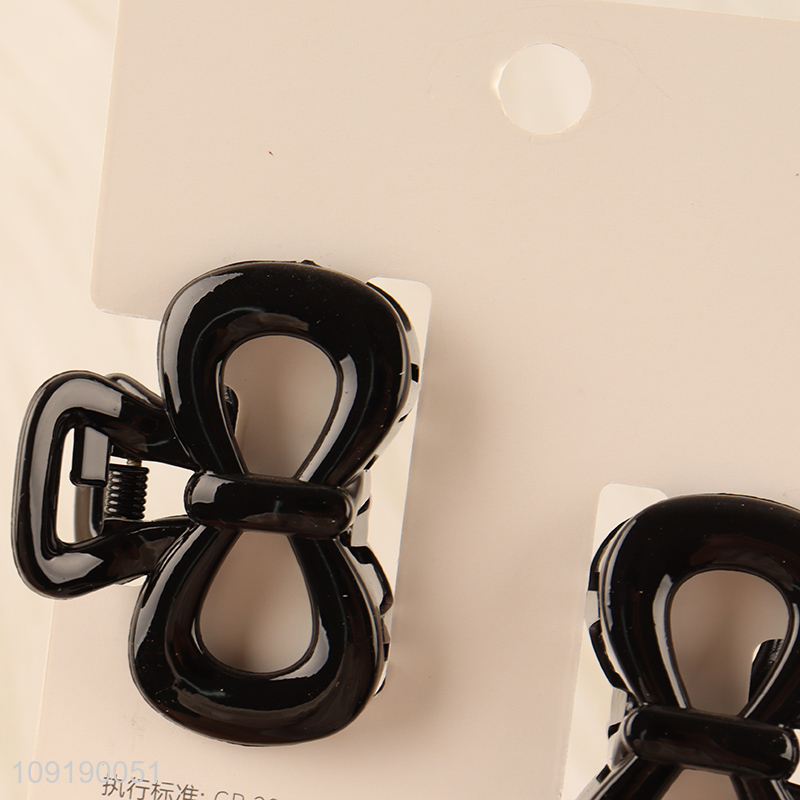 Hot Selling 2 Pieces Black Hair Claw Clips Hair Accessories