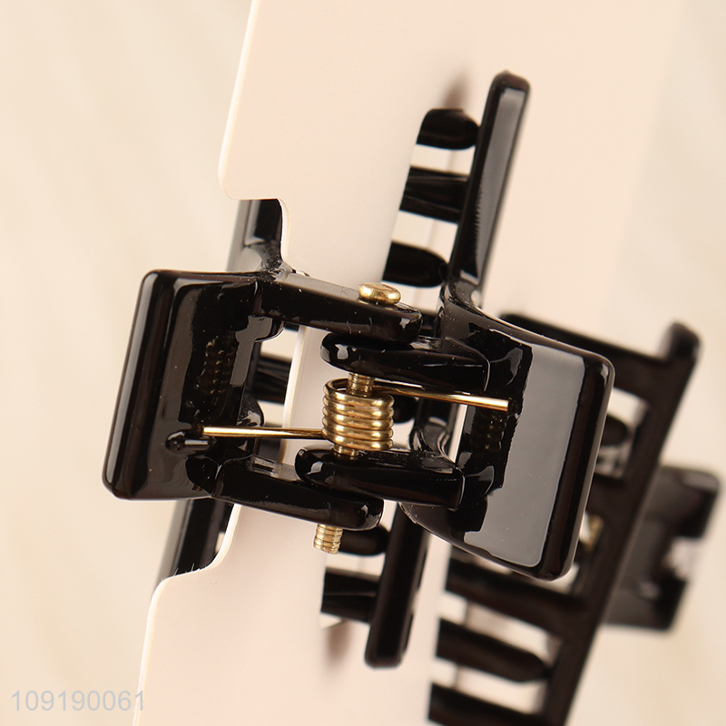 Factory Direct Sale 2 Pieces Black Hair Claw Clips Hair Clamps