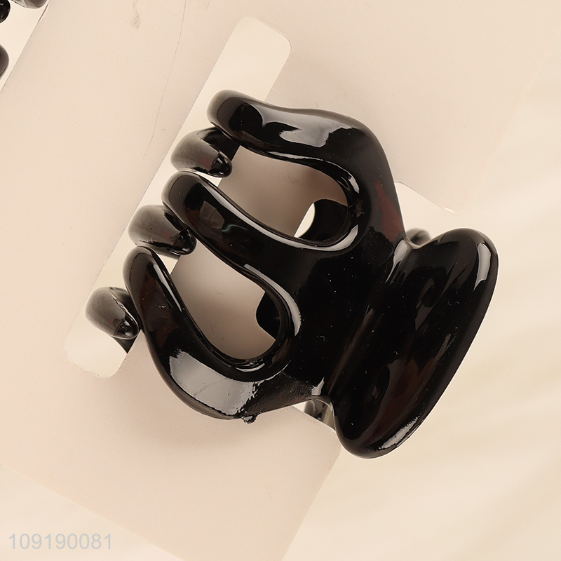 High Quality 2 Pieces Black Hair Claw Clips Small Hair Clips