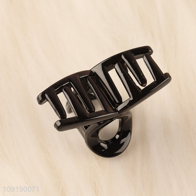 China Imports 2 Pieces Black Hair Claw Clips for Thick Hair