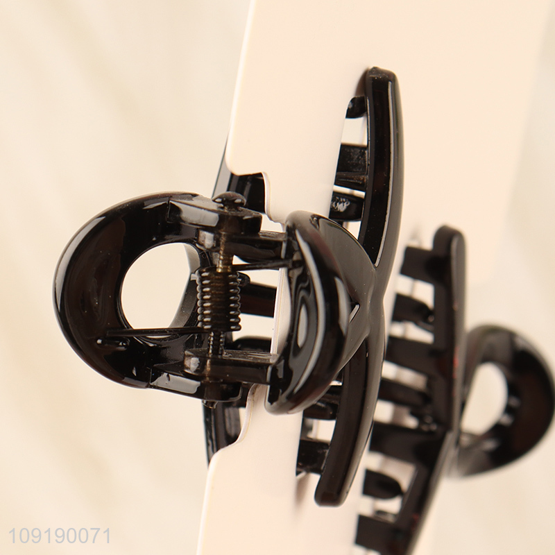 China Imports 2 Pieces Black Hair Claw Clips for Thick Hair