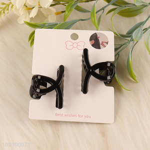 China Imports 2 Pieces Black Hair Claw Clips for Thick Hair