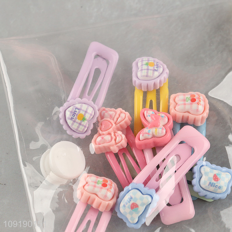 Good Quality Candy Colored Hair Clips Girl Cute Hair Clips