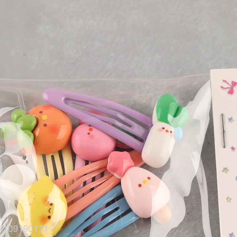 Hot Selling Candy Colored Hair Clips Cute Non-Slip Hair Clips