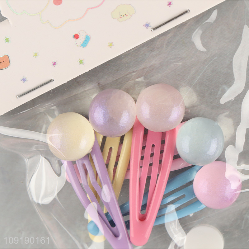 New Arrival Candy Colored Hair Clips Kids Cute Hair Clips