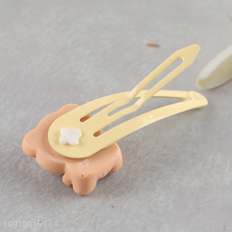 Factory Supply Candy Colored Hair Clips Cute Hair Accessories