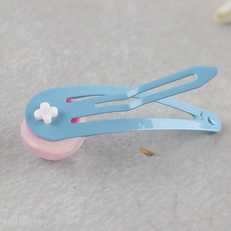 New Arrival Candy Colored Hair Clips Kids Cute Hair Clips