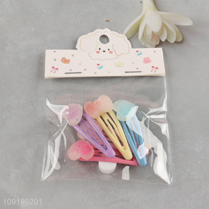 Factory Price Girl Cute Hair Clips Candy Colored Hair Clips